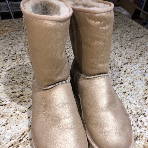 UGG | Shoes | Rare Gold Suede Uggs | Poshmark